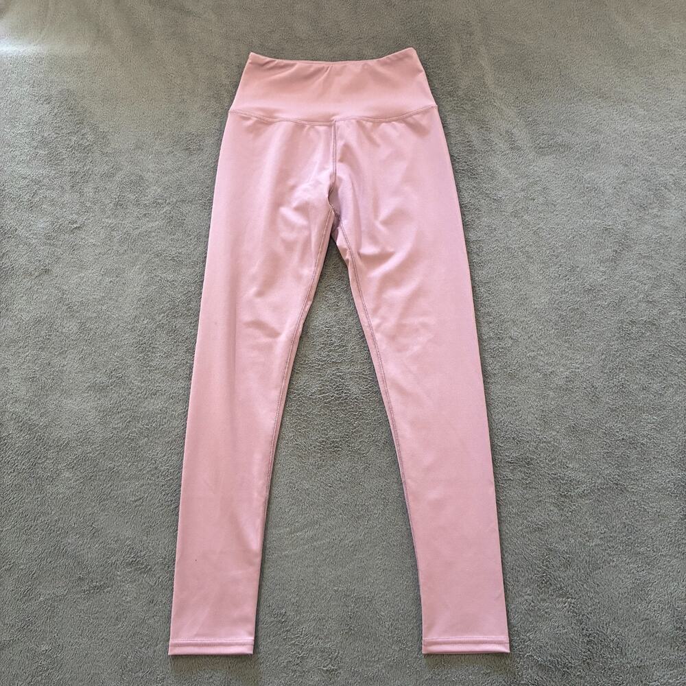 LegEnd Sweet Pink High Waisted Compression Activewear Leggings Women's Size S